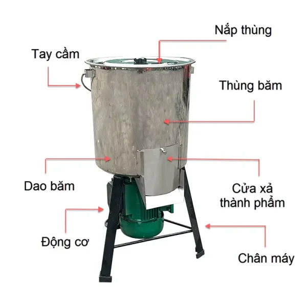 Máy băm rau bèo 750W - Ảnh 3