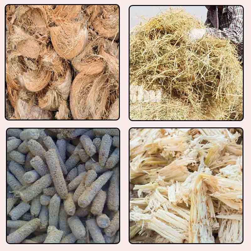 Các nguyên liệu băm của rơm dừa 1 pha 
