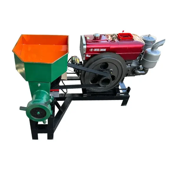 Máy đùn cá công nghiệp lắp đầu nổ D15 - Ảnh 2